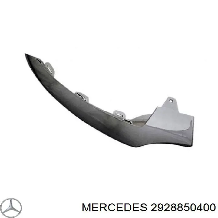 Накладка бампера переднього, права на Mercedes ML/GLE (W166)