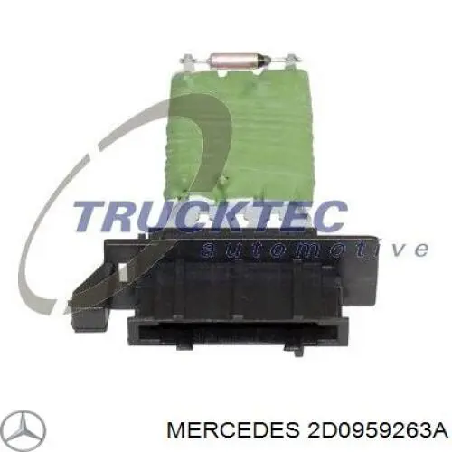 Резистор (опір) пічки, обігрівача салону 2D0959263A Mercedes