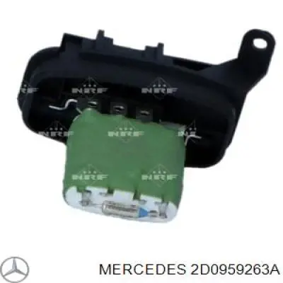 Резистор обігрівача Mercedes 2D0959263A ціна, від 11.78 USD