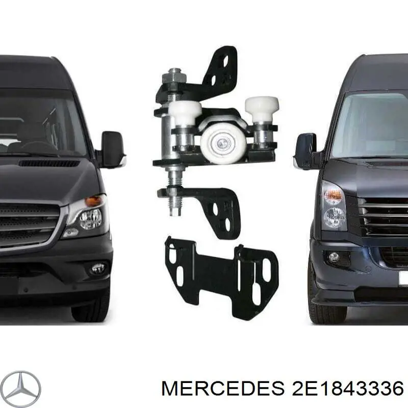 Ролик двері бічної/зсувної, правий центральний Mercedes 2E1843336 ціна, від 26.57 USD