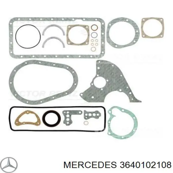3640102208 Mercedes комплект прокладок двигуна, нижній