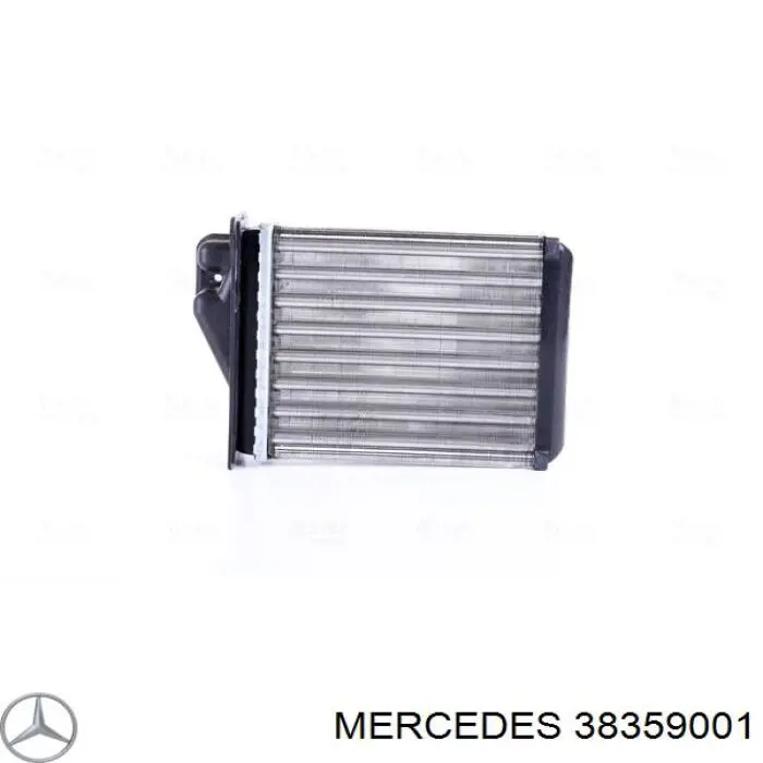 38359001 Mercedes радіатор пічки (обігрівача, задній)