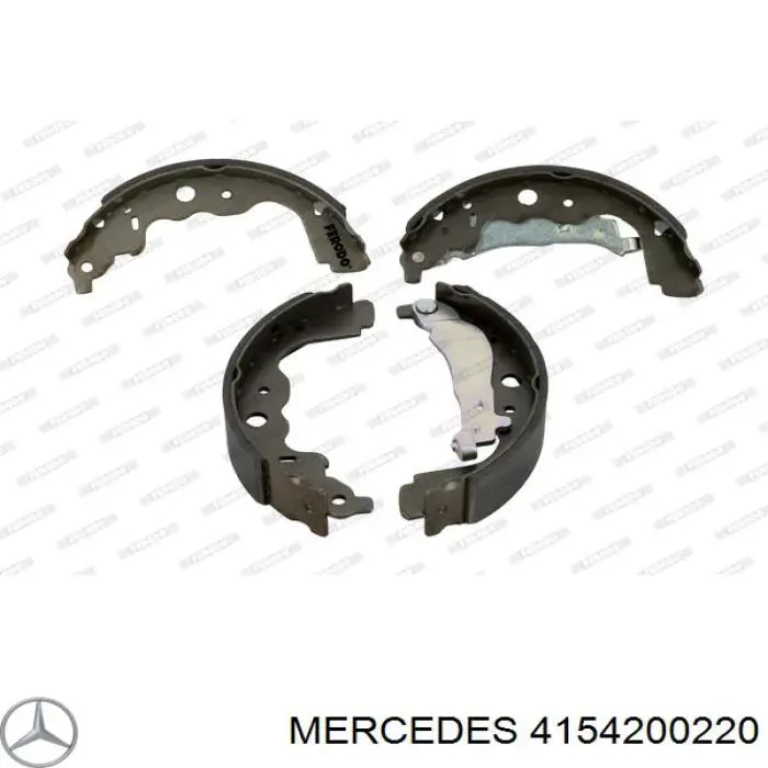 Колодки гальмові задні, барабанні 4154200220 Mercedes