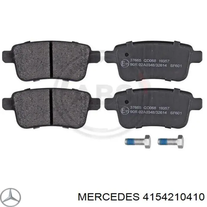 Колодки гальмові задні, дискові 4154210410 Mercedes