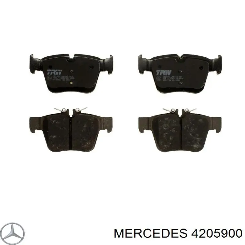Задні гальмівні колодки Mercedes 4205900 ціна, від 49.84 USD