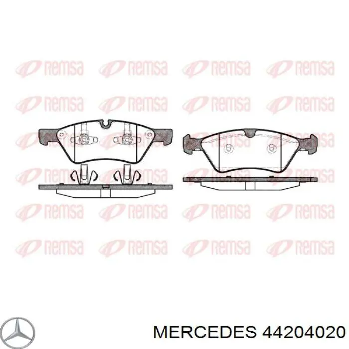 Колодки гальмівні передні, дискові 44204020 Mercedes