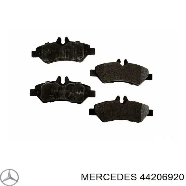 Задні дискові колодки Mercedes 44206920
