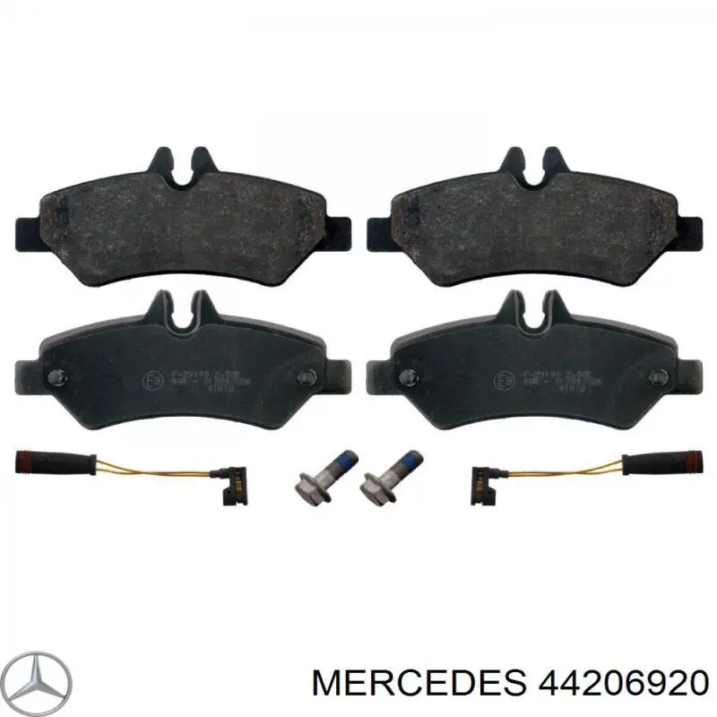 Колодки гальмові задні, дискові 44206920 Mercedes