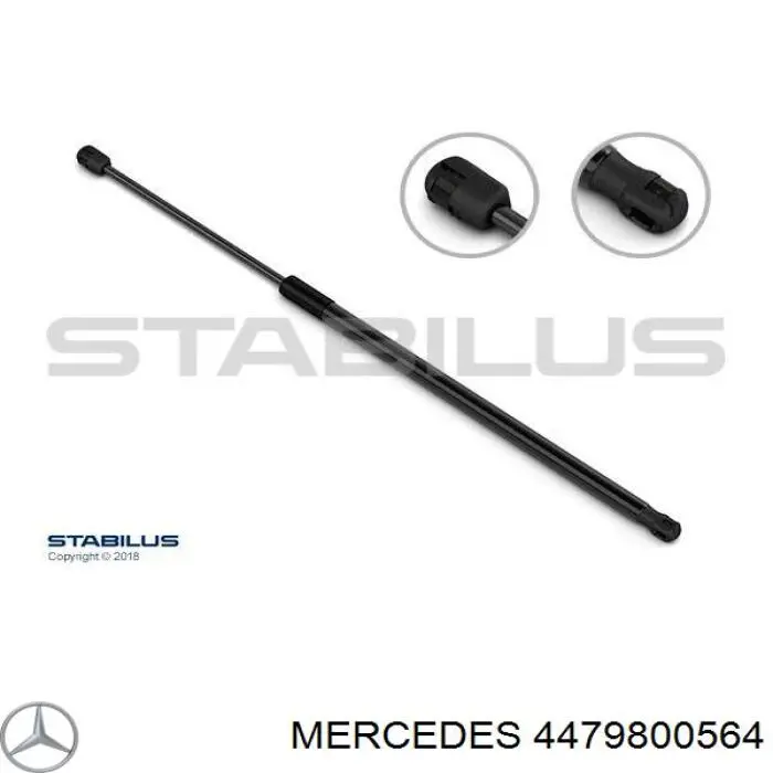 8156844 Lesjofors Амортизатор скла задньої, 3/5-ї двері (ляди)