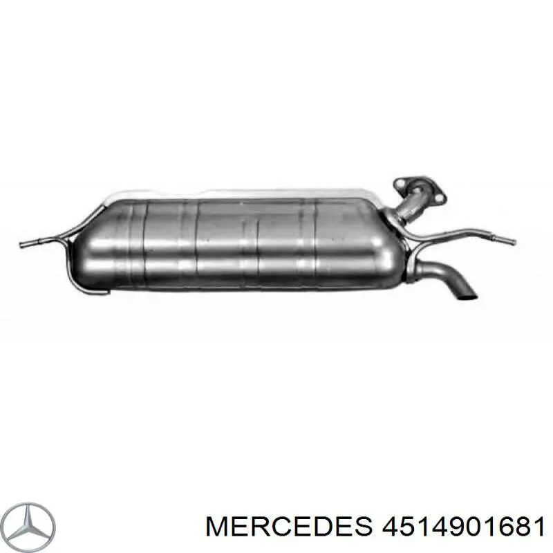 A4514900981 Mercedes Каталітичний нейтралізатор відпрацьованих газів