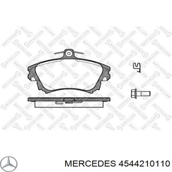 Колодки гальмівні передні, дискові 4544210110 Mercedes