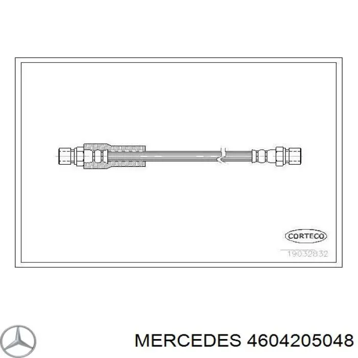 4604205048 Mercedes шланг гальмівний передній