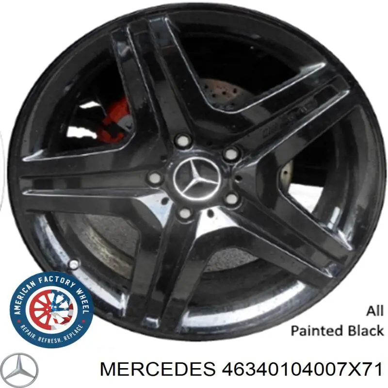 46340104007X71 Mercedes диски колісні литі (легкосплавні, титанові)