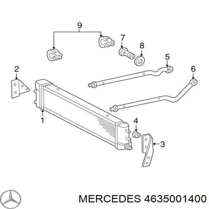 4635000700 Mercedes радіатор охолодження, акпп