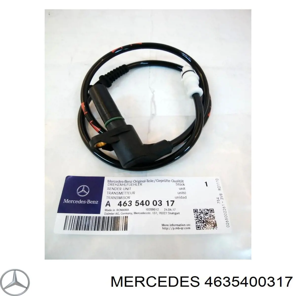 WA4635400317 Mercedes датчик абс (abs передній)