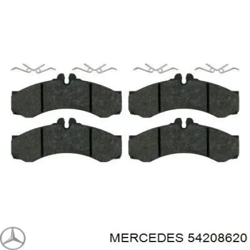 Колодки гальмівні передні, дискові 54208620 Mercedes