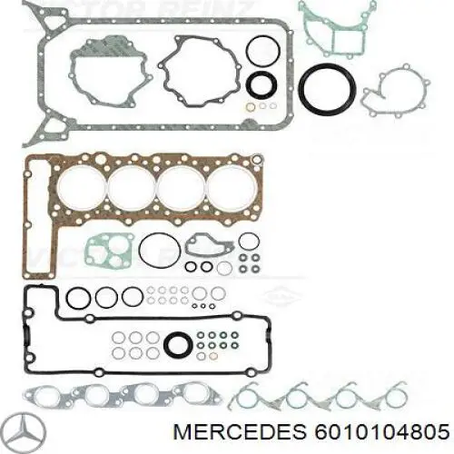 6010104805 Mercedes комплект прокладок двигуна, нижній
