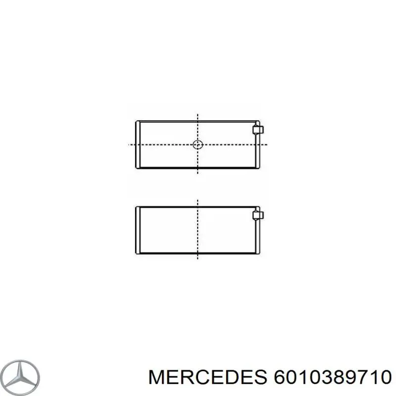 6010389710 Mercedes вкладиші колінвала, шатунні, комплект, стандарт (std)
