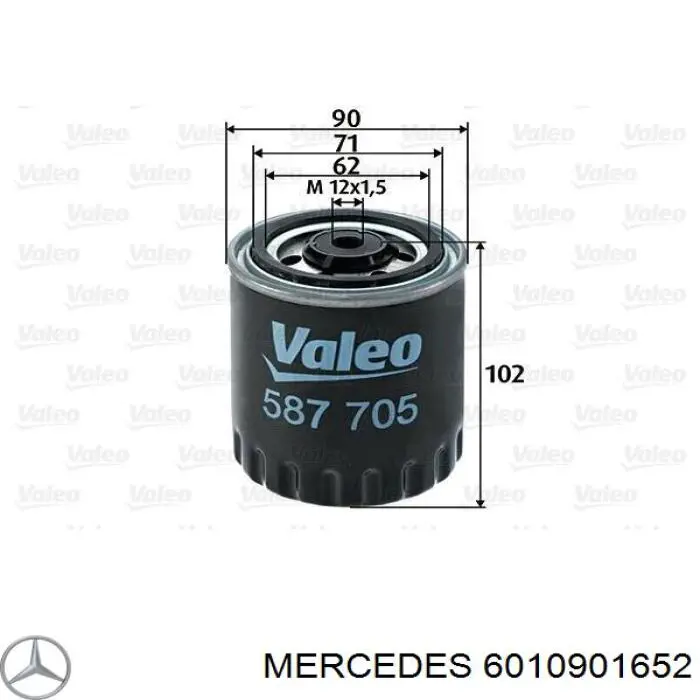 6010901652 Mercedes фільтр паливний