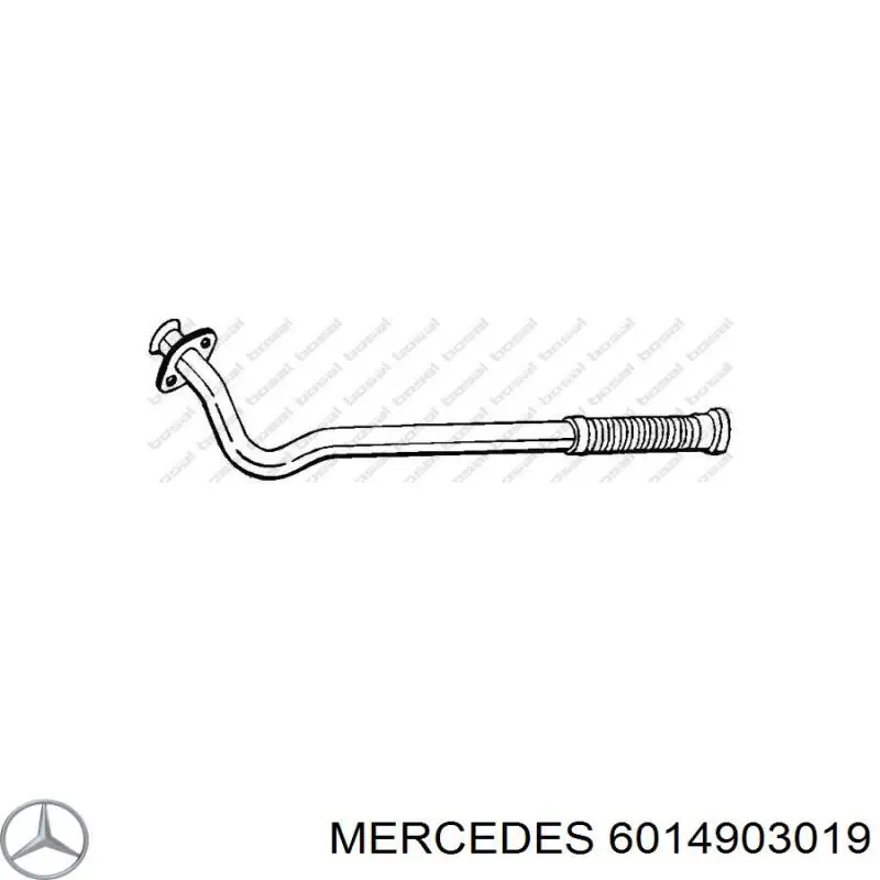 Купити A6014903019 Mercedes Труба приймальна (штани) глушника, передня