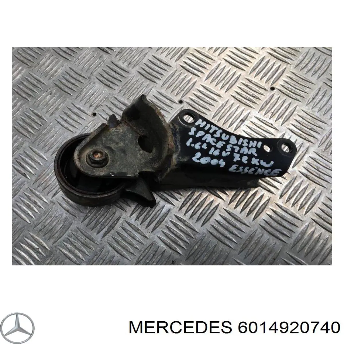 Кронштейн/хомут глушника, передній A6014920740 Mercedes