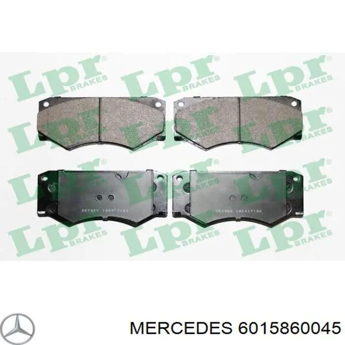 Колодки гальмівні передні, дискові 6015860045 Mercedes