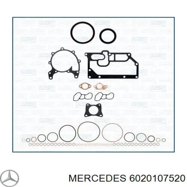 6020107520 Mercedes комплект прокладок двигуна, верхній