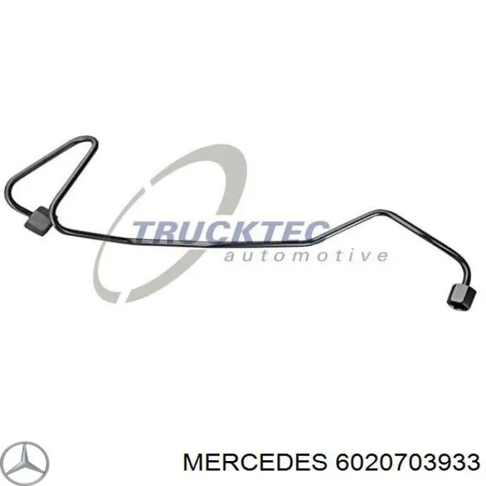 Трубка паливна форсунки 3-го циліндру на Mercedes Vario 