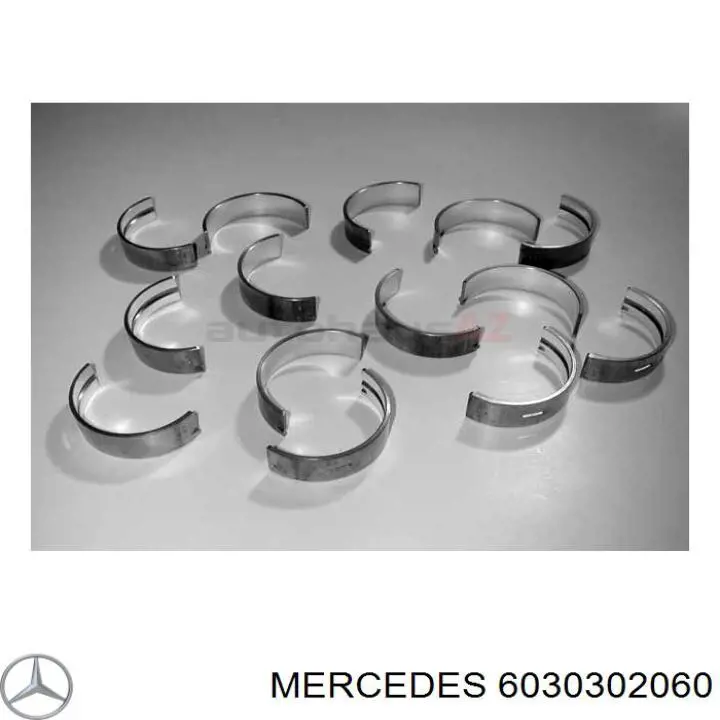Вкладиші колінвала, шатунні, комплект, 2-й ремонт (+0,50) Mercedes A6030302060 ціна, від 11.72 USD