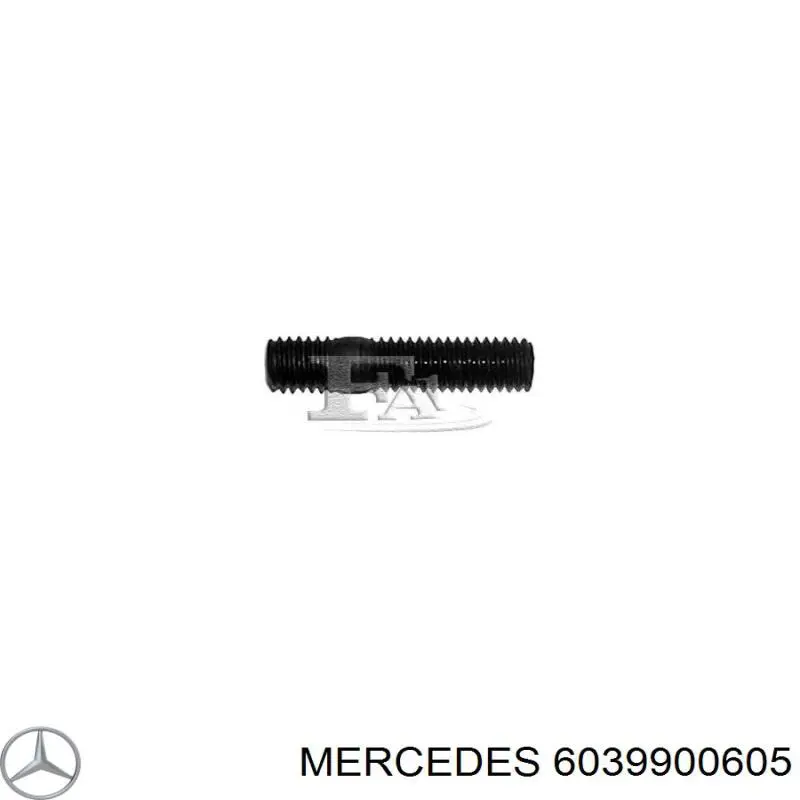 A0009905605 Mercedes болт (шпилька кріплення турбіни)