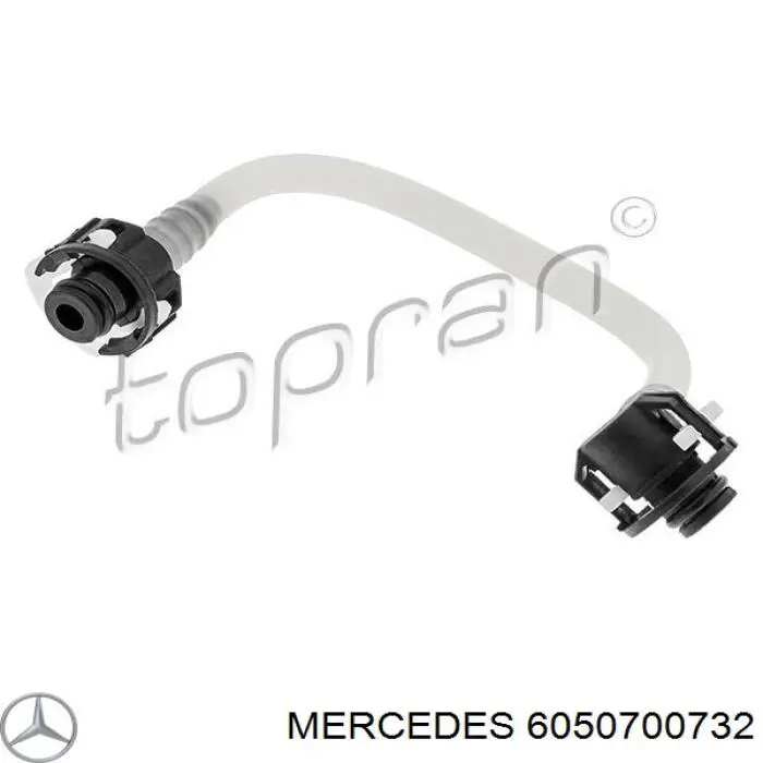 Купити A6050700732 Mercedes Трубка паливна від фільтра до клапана відсічення палива