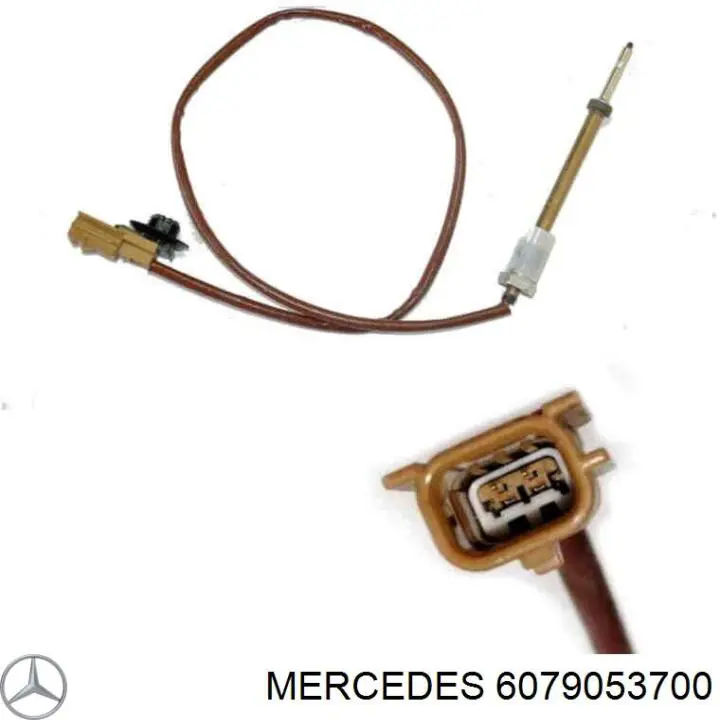 A6079053700 Mercedes Датчик температури відпрацьованих газів (ВГ), перед турбіною