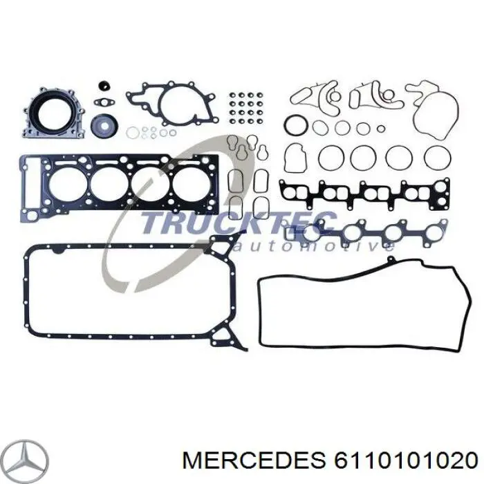 Комплект прокладок двигуна, верхній Mercedes A6110101020 ціна, від 70.99 USD