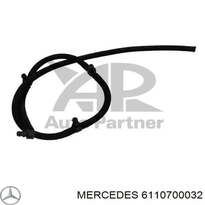 6110700032 Mercedes трубка паливна, зворотня від форсунок
