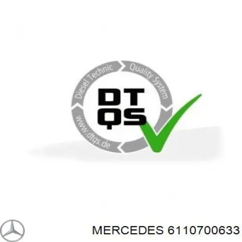 Купити A6110700633 Mercedes Трубка паливна, від ПНВТ до паливної рейки