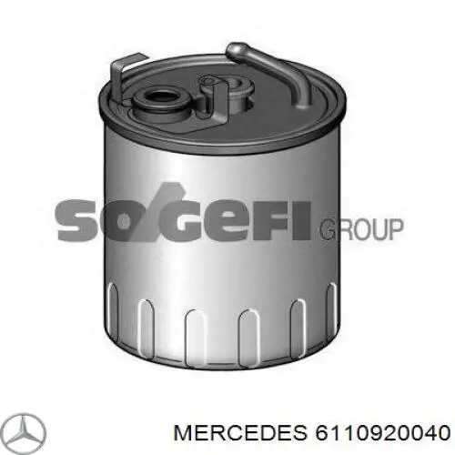 Хомут корпусу паливного фільтра на Mercedes C (CL203)