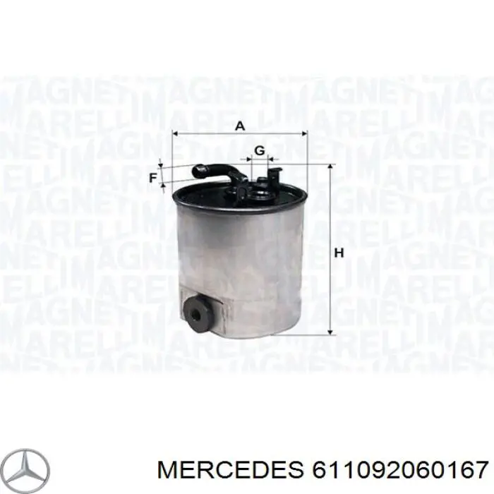 611092060167 Mercedes фільтр паливний