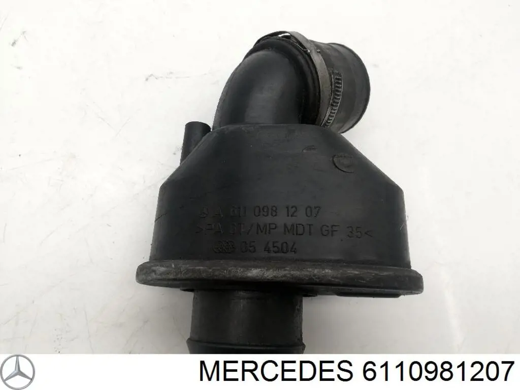 Купити A6110981107 Mercedes Патрубок повітряний, вихід з турбіни (наддув)