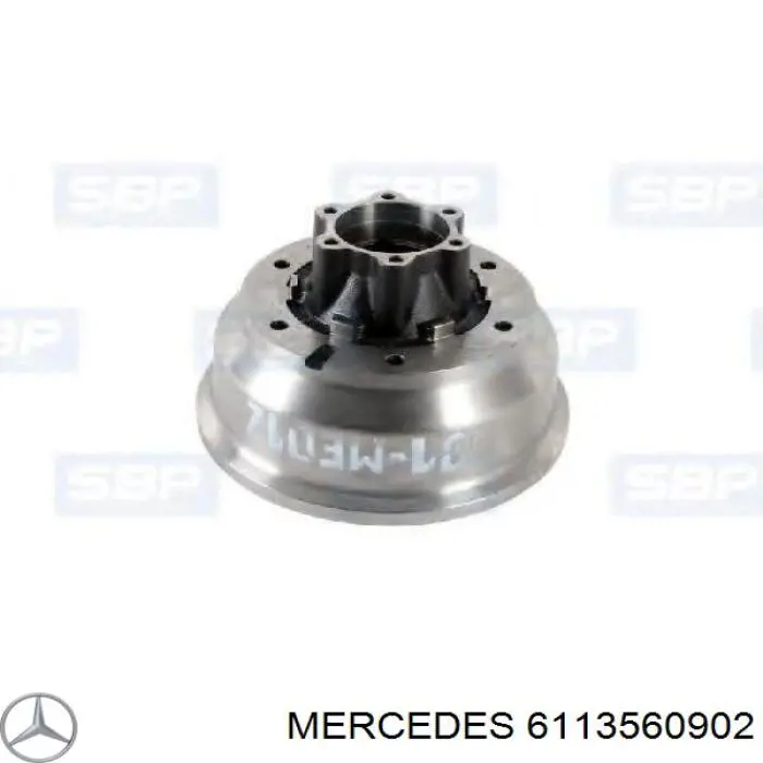 Купити A6113560002 Mercedes Барабан гальмівний задній