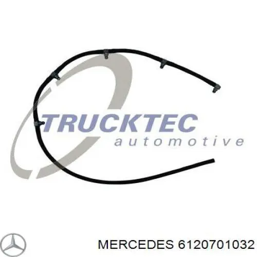 Трубка паливна, зворотня від форсунок Mercedes A6120701032