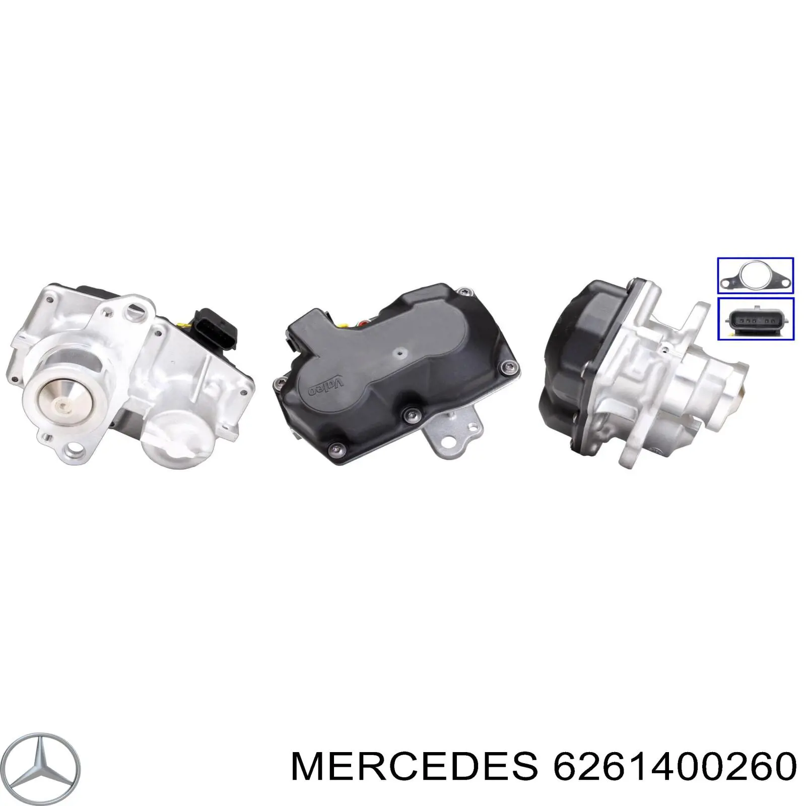 Клапан EGR, рециркуляції газів 6261400260 Mercedes