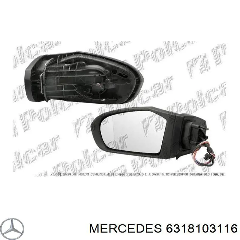 Купити A6318103116 Mercedes Дзеркало праве