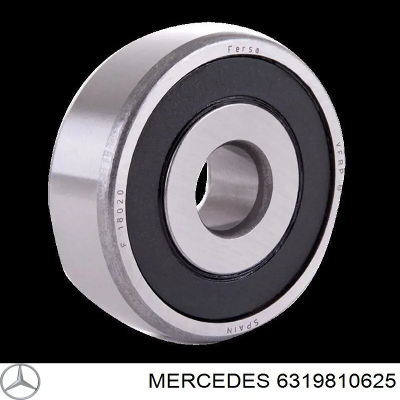 Підшипник вторинного валу коробки на Mercedes 100 (631)