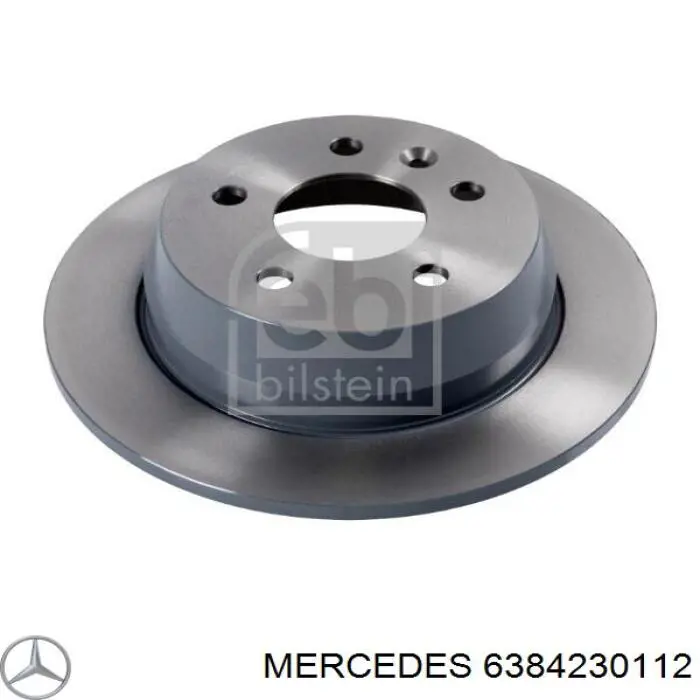 6384230112 Mercedes диск гальмівний задній