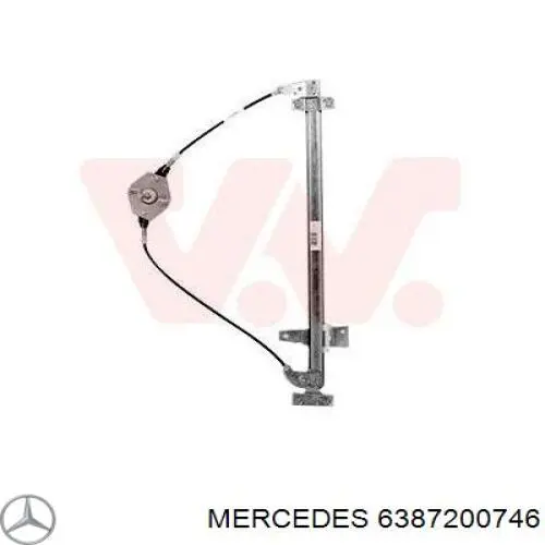 A6387200746 Mercedes Склопідйомник (механізм переміщення скла)