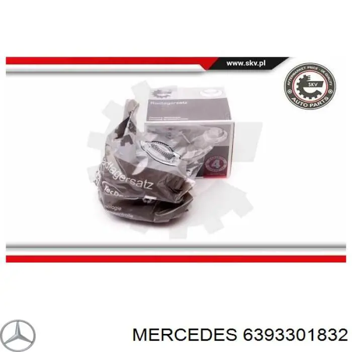 Цапфа - поворотний кулак передній, лівий A6393301432 Mercedes