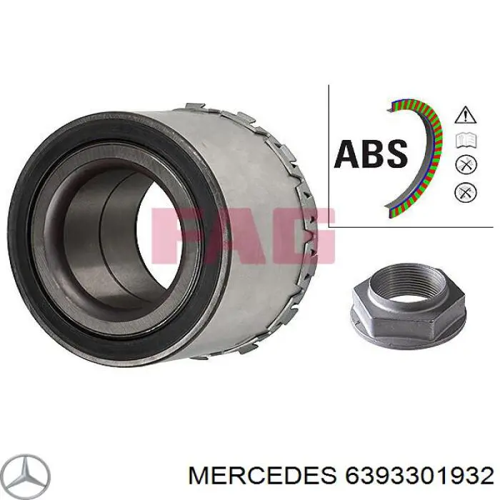 A6393301932 Mercedes цапфа - поворотний кулак передній, правий