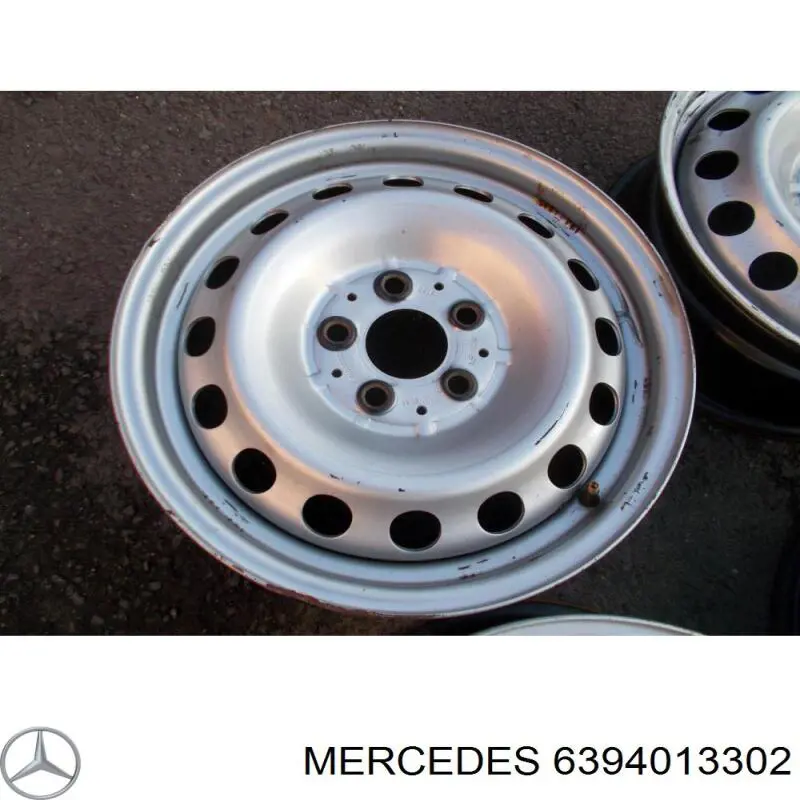 6394013302 Mercedes диск колісний стальний (штампований)