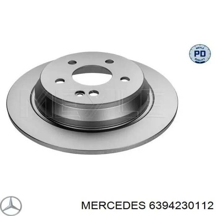 6394230112 Mercedes диск гальмівний задній