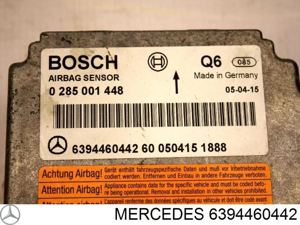 A639446044264 Mercedes Модуль-процесор управління подушки безпеки